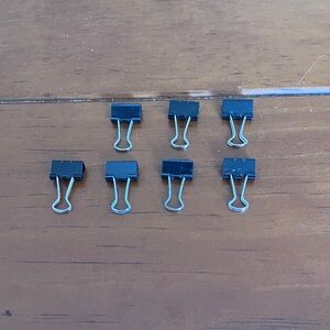 Black Binder Clips